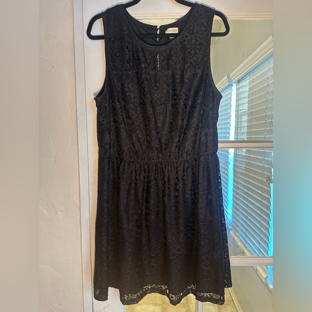Maison Jules Black Lace Dress